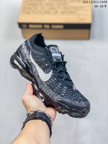 Nike Air Vapor max Fly knit Oreo 防滑跑步鞋 微翘式鞋头设计,响应灵活。采用经典鞋型,融入全新细节点缀,整体简约且富有质感。鞋底