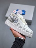 Kaws x Nike Air Force 1'07 Low 小熊联名配色 空军一号低帮休闲板鞋 CW 8-999 #定制皮料 原厂3D打印 定制鞋盒 原楦原纸