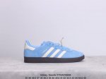 真标带半码！ 阿迪达斯adidas Gazelle 三叶草 翻毛皮 复古防滑耐磨低帮板鞋 鞋款采用柔软的皮革和耐用的皮革衬里融合在橡胶外底上！ 尺码:如图 Xm