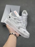 官方爆款定制 二次元主题 Nike Air Force 1 Low’07 潮流符号 空军一号绑带低帮休闲板鞋 定制皮料 原厂3D打印 定制鞋盒 原楦原纸板 纯正