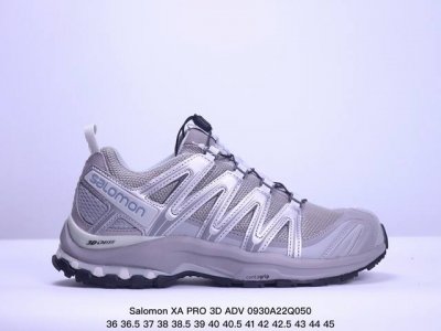 公司级salomon Xa Pro 3D Adv 萨洛蒙户外越野跑鞋 鞋面采用sensifit贴合技术 全方位贴合包裹脚型 鞋跟部鞋底牵引设计 提供强大的抓地性