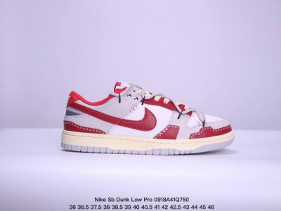 真标 耐克 Nike Sb Dunk Low Pro 男女同款运动鞋复古板鞋 解构绑带 双鞋带 2024新款鞋，尽情迈步，彰显个性风采。采用柔软皮革鞋面，经久耐