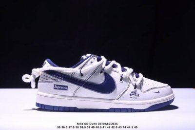 340 海外爆款限量发售！公司级 Nike Sb Dunk Low“斯图西联名——绑带刺绣灰勾” 周年高端定制 低帮休闲板鞋 定制鞋盒 大厂纯原品质出货 超高清