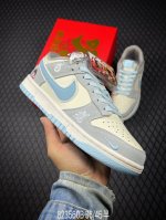 340 B支持放店 Nk Sb Dunk Low 哪吒系列 灰白蓝勾 周年高端定制 低帮休闲板鞋 Lw1818-114 #定制鞋盒 大厂纯原品质出货 超高清洁度