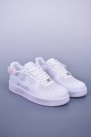 Nike Air Force 1 Low 白粉紫 原楦头原纸板 打造纯正空军版型 专注外贸渠道 全掌内置蜂窝气垫 原盒配件 原厂中底钢印、拉帮完美 官方货号：C