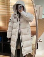 米白 ｜北面韩国主打never Stop Exploring旗舰系列长款羽绒服 # 男女同款