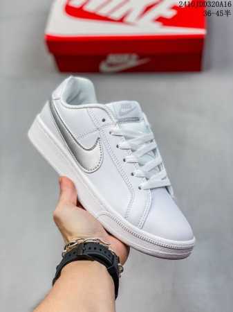 耐克 Nike 男女鞋秋季court Royale Ac运动鞋休闲鞋板鞋 百搭小白鞋，焕新演绎元年款设计，塑就复古网球风范。鞋款承袭简洁线条、经典系带系统和醒目 - 点击图像关闭