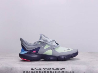 真标带半码 Nike 耐克free Rn Flyknit 赤足5.0透气超软轻便徒步运动跑步鞋 xm0809Q657