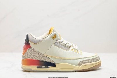 公司级air Jordan 3 Retro 迈克尔 乔丹aj3代中帮复古休闲运动文化篮球鞋 货号:Ct8532-140 尺码:36 36.5 37.5 38 3