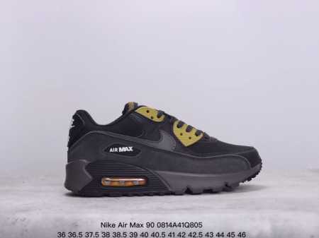 真标耐克nike Air Max 90 经典复古小气垫缓震跑鞋 鞋面由皮和革织物打造，犀利的条线打造出酷劲十的足视觉效果 网布鞋增面强透气性，穿着为极舒适 经可 - 点击图像关闭
