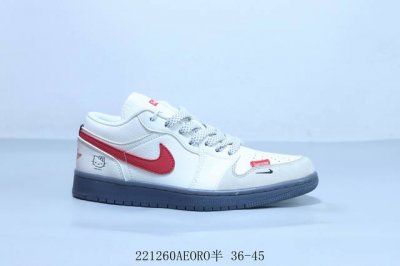290 乔丹Air Jordan 1 Low Aj1 乔1低帮复古文化休闲运动篮球鞋 凯特猫 联名 221260Aeoro半 36-45