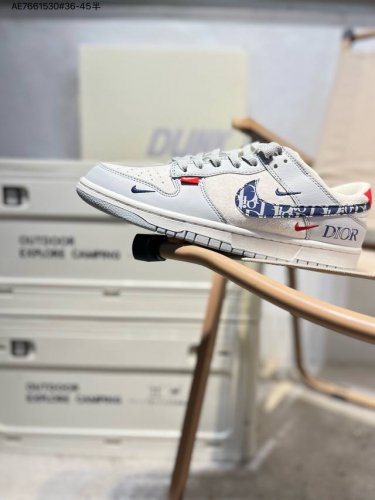 350 迪奥联名# Nk Sb Dunk Low Dior迪奥联名 周年高端定制 低帮休闲板鞋 #大厂纯原品质出货 超高清洁度 皮料切割干净无任何毛边 细节完美