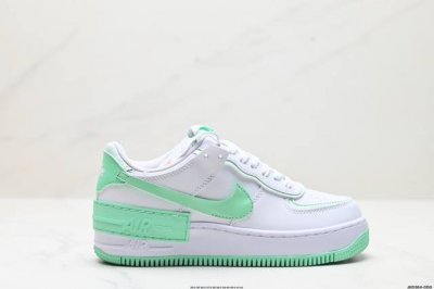 公司级耐克nike Wmns Air Force 1 Shadow全新少女系解构主义设计 马卡龙空军一号轻量增高低帮百搭板鞋 为经典设计注入玩味元素 分层结构