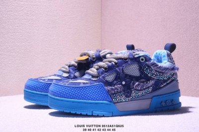 真标全新Lv路易威登Louis Vuitton Trainer Sneaker Low休闲运动文化百搭板鞋 尺码:40-45 Xm0512Q625