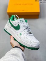真标耐克nike Air Force 1 Low 空军一号 路易威登 联名 低帮百搭休闲运动板鞋 柔软、弹性十足的缓震性能和出色的中底设计，横跨复古与现代的外型