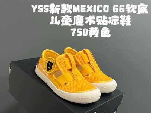 yss新款Mexico 66软底儿童魔术贴凉鞋 Size：22-35码 超卡哇伊的鬼冢虎系列 魔术贴加镂空设计，穿脱方便 超软原装橡胶耐磨防滑大底，脚感不言而喻