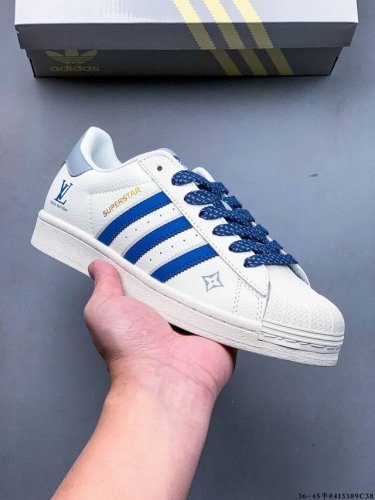 公司级头层！阿迪达斯Adidas Superstar 贝壳头经典百搭休闲板鞋 渠道正品订单 诠释市场最高工艺水平 贝壳头经典小白板鞋 专柜上架同步配色 全鞋进口