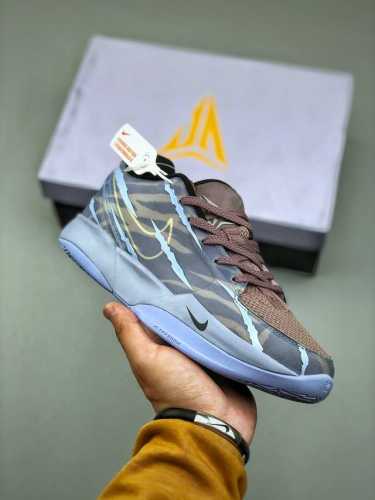 Nike Ja 2 蓝色 莫兰特2代 Ja2 男子实战篮球鞋独家革新搭载 前掌5Mm Turbo气垫 兼具贴地与缓震后掌大马蹄14Mm厚 气垫 提高后掌缓震极限