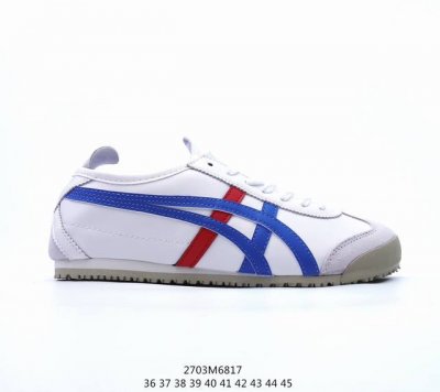 Asics 亚瑟士 男女鞋真标半码制 日产经典老牌-鬼塚虎 Onitsuka Tiger Mexico 66经典墨西哥系列复古经典百搭板鞋休闲运动鞋慢跑鞋 采用