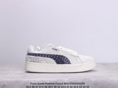 Puma Suede Platform Cutout Wns 彪马 低帮 黑色 标贴运动鞋鞋款复刻，重温足球文化风潮；近日puma将经典鞋款palermo重新带