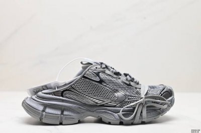 公司级balenciaga巴黎世家 3Xl Mule 皮革 包头拖鞋 官方全套配件鞋盒 鞋带 防尘纸配套齐全 货号:653813 W3Nb1 0102 尺码:3