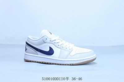 乔丹Air Jordan 1 Low Aj1 乔1低帮复古文化休闲运动篮球鞋 白蓝 货号 553558-146 5 10Ddiio半 36-46