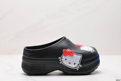公司级Adidas Originals Adifom Stan Smith Mule W 厚底穆勒厨师鞋凯蒂猫包头拖鞋浅蓝色女增高半拖洞洞鞋沙滩凉鞋夏 尺码:3