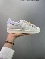 140 adidas Originals Superstar 定制配色 定制贝壳头休闲板鞋 独家控货 平台正单 全鞋百分百原材料 全鞋电脑针车 Logo针车间距