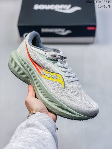 210 saucony索康尼Triumph胜利21跑步鞋减震轻便运动鞋训练男女子跑鞋 尺码：36-45半 编码：03Jwd433A19