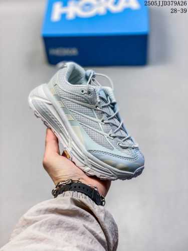 萌娃 童鞋 美国新兴跑鞋品牌 Hoka X Moncler Mafate Speed 2 机能轻量缓震网面增高越野跑步鞋813310Adtoy 28-39 05