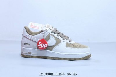 300 耐克 Nike Air Force 1 Af1耐克 联名Supreme 低帮 空军一号休闲板鞋 121330Hiiir半 36-45