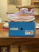 hoka W Bondi 9 Wide 高端越野跑鞋 邦9 双层组合超轻高弹耐磨防滑 Vibram 橡胶 货号 紫色1162014 Agh 尺码 36 36.5