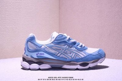 公司级Asics 亚瑟士Gel-Nyc 2055透气网眼鞋面配合部分合成革材质 采用全新Ahar+橡胶材质 更加耐磨 货号: 3A383-107 尺码:36 3