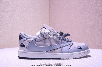 travis Scott X Fragment Design X Jordan Air Jordan 1 Low Og Sp “斯图西联名蛇年限定 双拼米黑勾”
