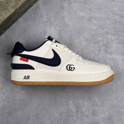 本地 核心私 Nike Air Force 1'07 Low 古驰联名 大勾生胶 空军一号低帮休闲板鞋 #原楦头原纸板 原装鞋盒 定制五金配件 内置全掌气垫 原