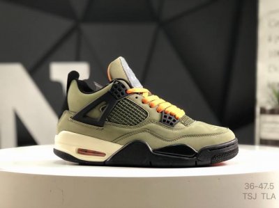 耐克 乔丹 Air Jordan 乔4Aj4 Aj4 Aj4 乔丹4代 乔4 乔丹 Undefeated X Air Jordan 4 乔4橄榄绿麂皮 作为 J