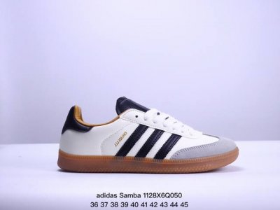 Addis Original Samba Og 复古单品 纯原批次 复古桑巴板鞋 这款桑巴鞋展示了高质量的工艺 带有装饰的超锁缝制和无缝的手感 柔软、柔软的皮革