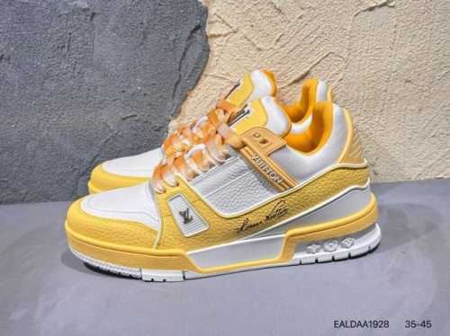 新品上市实拍 全新Lv路易威登Louis Vuitton Trainer Sneaker Low休闲运动文化百搭篮球板鞋Ealdaa1928