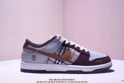 海外爆款限量发售 高端定制Nike Sb Dunk Low 巴宝莉联名---棕卡其格纹 高端定制 低帮休闲板鞋 定制鞋盒 大厂纯原品质出货 超高清洁度 皮料切割