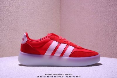 adidas 阿迪达斯 德训系列 男女鞋真标半码制，采用翻毛皮组合牛津布鞋面材质，外置Rb耐磨橡胶外底阿迪达斯Adidas Barreda Decode Low