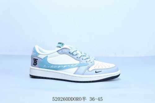 乔丹Air Jordan 1 Low Aj1 乔1低帮复古文化休闲运动篮球鞋 倒勾 圣罗兰 货号 Xf8698-072 520 Ddoro半 36-45