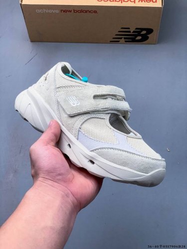 new Balance 公主鞋 玛丽珍网面拼接魔术贴凉鞋 时髦又洋气的Nb玛丽珍系列 网面优质皮料拼接 透气又舒适 1:1高端定制Md大底 脚感超舒服 魔术贴设