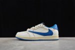 340 Travis Scott X Air Jordan 1 Low Og Aj1 乔1倒勾低帮 Dm7866-104 原装版本 全身采用原厂皮料 鞋带 织唛