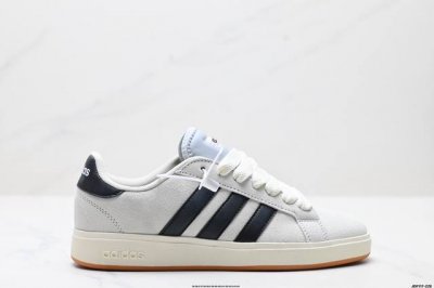 真标Adidas Grand Courtbeat Base 00S 休闲 耐磨 低帮 板鞋 货号:Jr7078 尺码:36 36.5 37 38 38.5 39