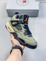 真标带半码 Air Jordan 4 “Olive”Aj4 军绿 男子复古休闲篮球鞋 Fb9927-200 尺码：见图 编码：05Jgd355A12