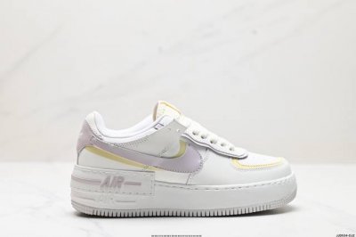 真标耐克nike Wmns Air Force 1 Shadow全新少女系解构主义设计 马卡龙空军一号轻量增高低帮百搭板鞋 为经典设计注入玩味元素 分层结构 加