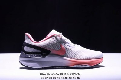 Nike Air Zoom Winflo 25 网透面气 训跑练步鞋 该鞋款采用改良版网眼布和增加泡棉设计，专为驾驭耐力跑而设计，出色的缓震性能可助力你心无旁骛
