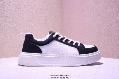gucci 轻奢单品鞋 广东品质原厂 高奢古驰Gucci Screener Gg High-Top Sneaker休闲潮鞋系列意大利进口超软小牛皮+刺绣搭配 原