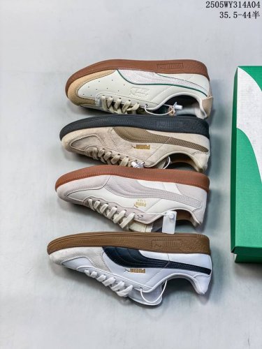 真标带半码Puma Liga Leather 彪马 德训风复古低帮百搭休闲运动板鞋 货号:364597-01 尺码:35.5 36 37 37.5 38 38.