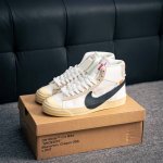 核心私 Off-White X Nike Blazer Mid “All Hallows Eve”开拓者经典中帮百搭板鞋 货号：Aa3832 100 尺码：36